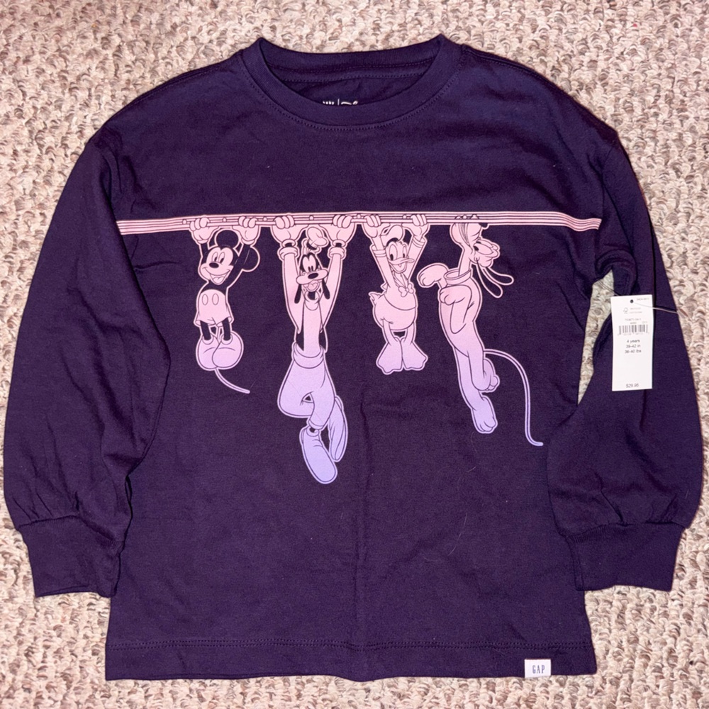 Toddler Disney Character Long Sleeve Shirt. NWT. - Picture 1 of 4